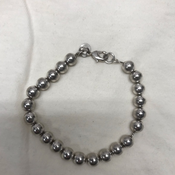 Tiffany & Co. Jewelry - Tiffany & Co hardware sterling silver ball bracelet